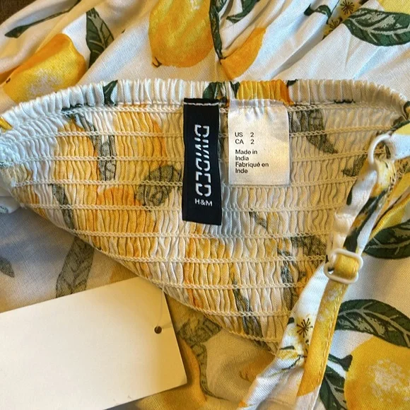 🌻H&M | Lemon Drop Sun Dress - sz 2 - Picture 11 of 12
